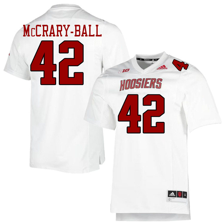 #42 Marcelino McCrary-Ball Indiana Hoosiers Football Jeresys College Apparels,Uniforms Stitched-Thro